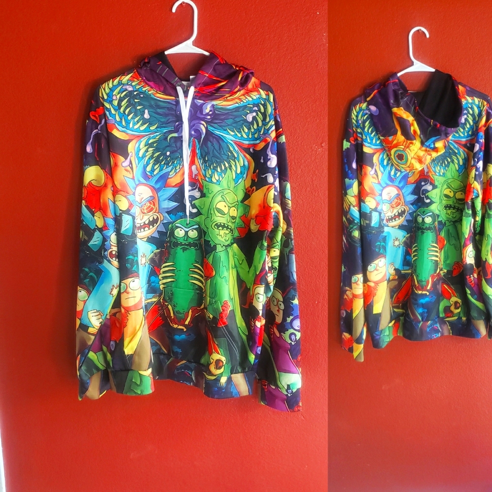 Rick & Morty pull over hoodie